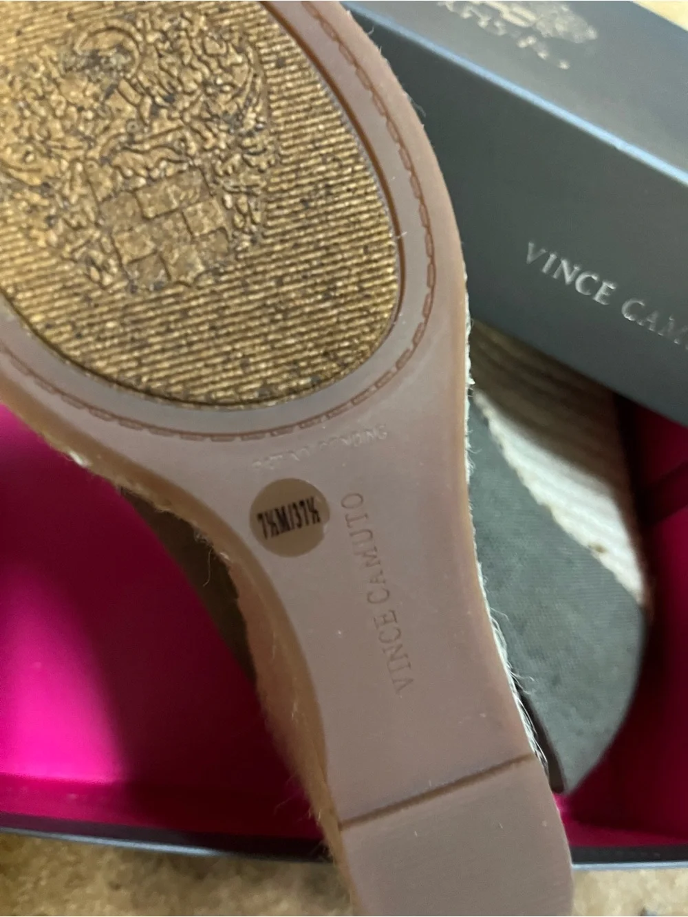 Vince Camuto Olive Espadrille Wedge Peep-Toe Sandals